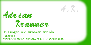 adrian krammer business card